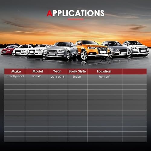Miniatura 4 de CCIYU Front Left Driver Side Door Lock Actuator Compatible For Hyundai Sonata 2011 12 13 14 2015 Front Left LH Driver Side Door Lock Latch Actuator