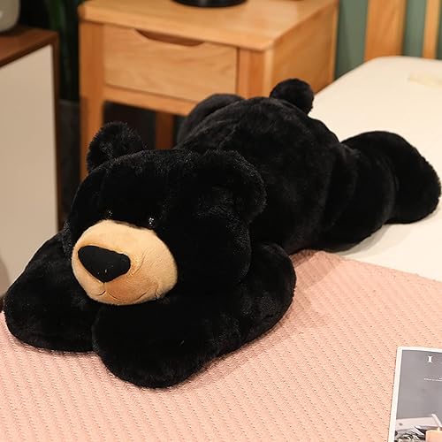 Vista 5 de Doireum Weighted Stuffed Animals, Weighted Bear Stuffed Animal Toy Black Bear Plush Throw Pillow Gifts for Boys Girls, 11.8 inch Oso Negro,Oso