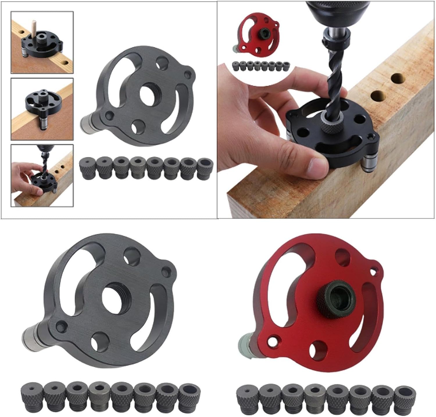 SECRET DESIRE Woodworking Pocket Hole Jig Sturdy Vertical Doweling Jig for Locator Puncher Black|Tools|Power Tools|Jigs & Templates