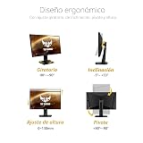 ASUS TUF Gaming Monitor para juegos 2K HDR de 27 pulgadas (VG27AQ) - QHD (2560 x 1440), 165Hz (soporta 144 Hz), 1 ms, desenfoque de movimiento extremadamente bajo, altavoz, compatible con G-SYNC