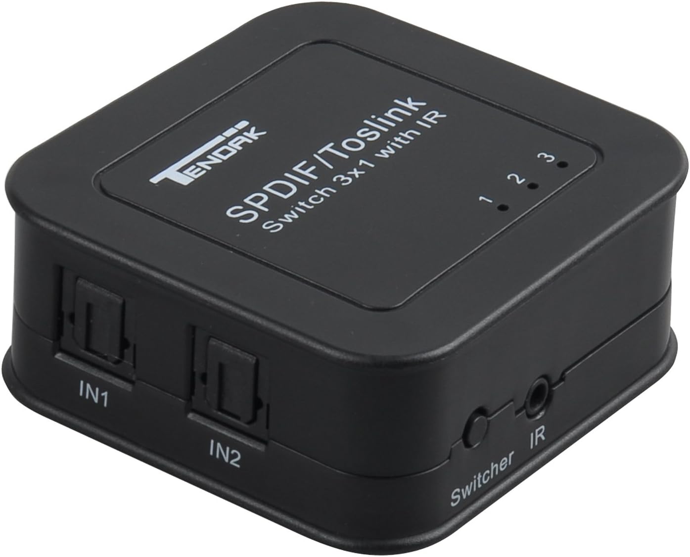 Amazon.com: 3 Port Digital Optical Switch, Tendak 3x1 Toslink SPDIF ...