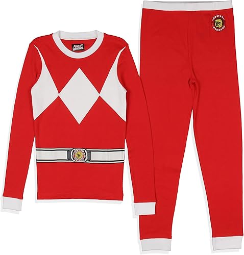 INTIMO Power Rangers - Conjunto de pijama para niño, diseño clásico de Red Ranger