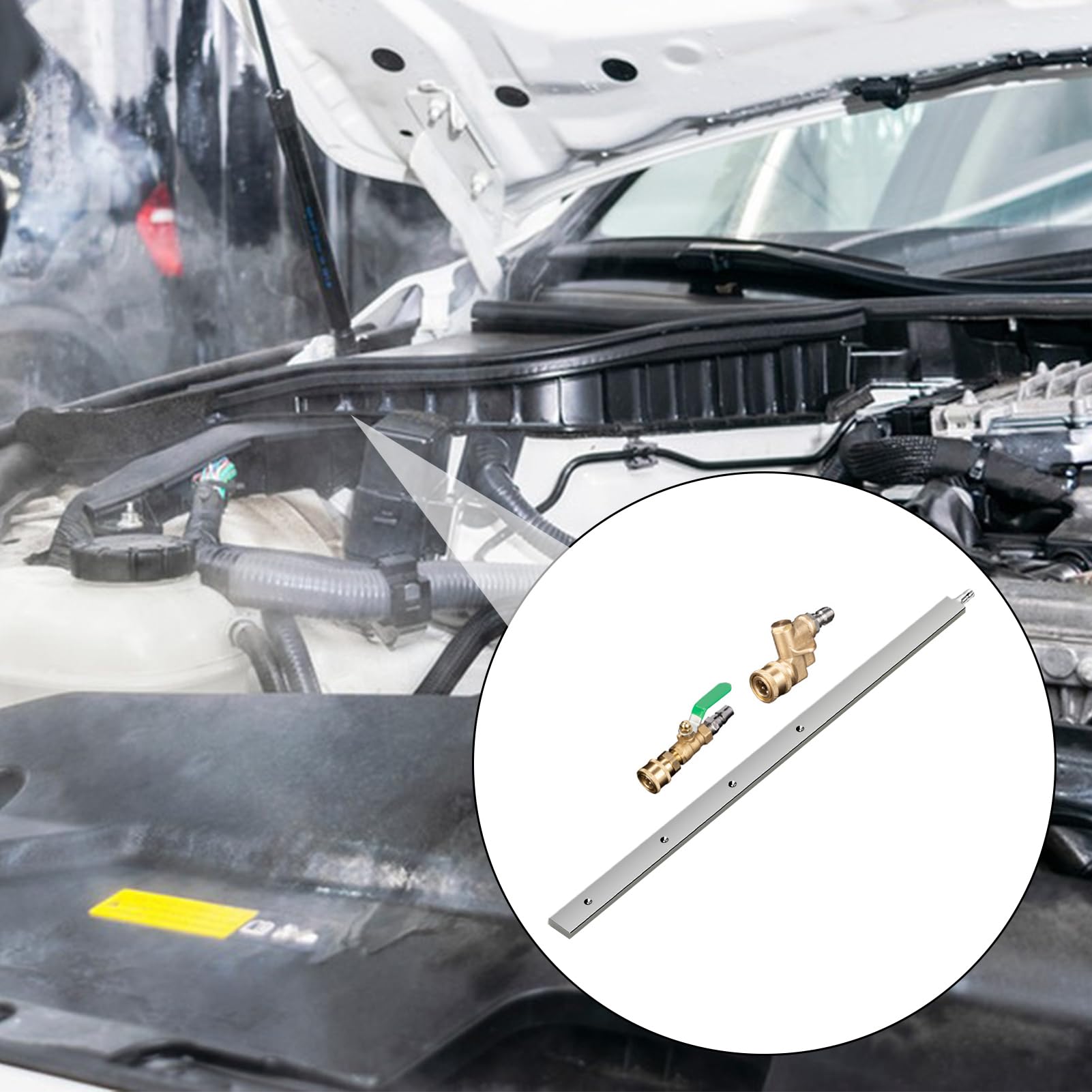 Bacchetta per la pulizia del radiatore Portatile in Acciaio | Strumento pulizia radiatore per Veicoli, Auto, Furgoni, Camion, Idropulitrici, Condensatori, Macchinari Pesanti