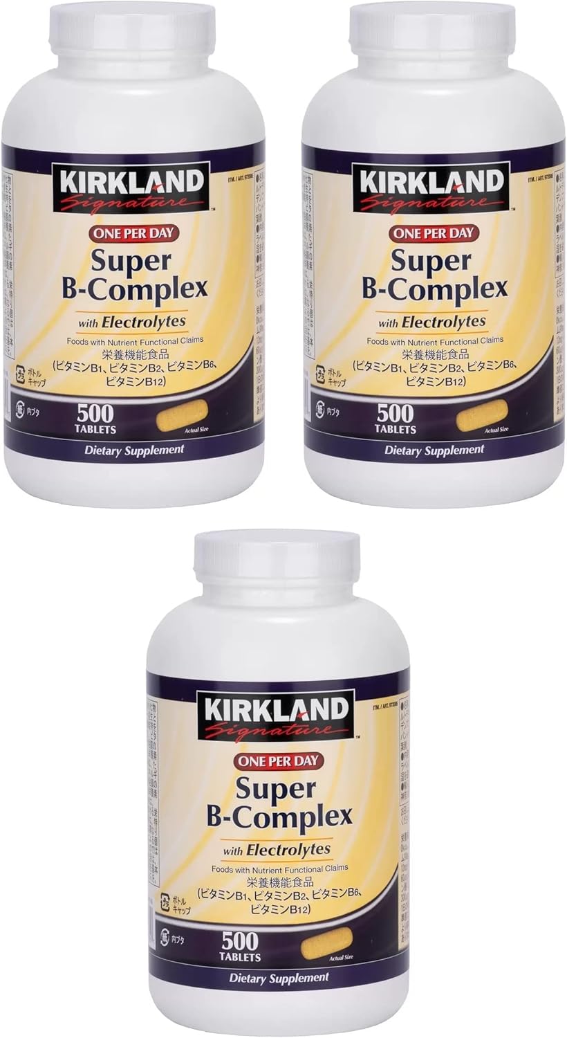 Amazon カークランドシグネチャー ビタミンB コンプレックス 500 粒 × 3個セット コストコ ノーブランド品 B群