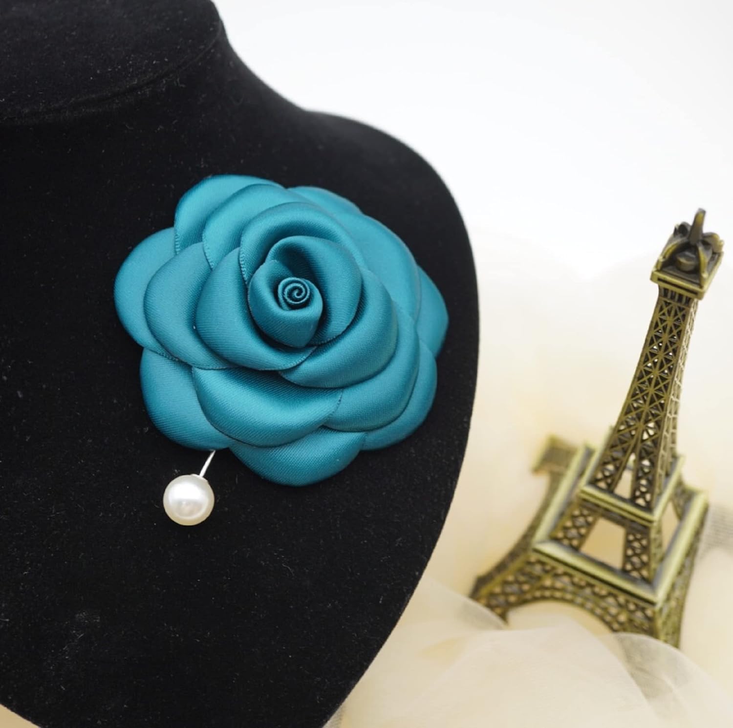 Silk Rose Flower Pin Brooch By NhanDo Handmade – COLOURFUL Floral Brooch Pin, Handmade Gift Ideas, Gift for her, Gift For Mom, Bridesmaid gift, valentines day gifts