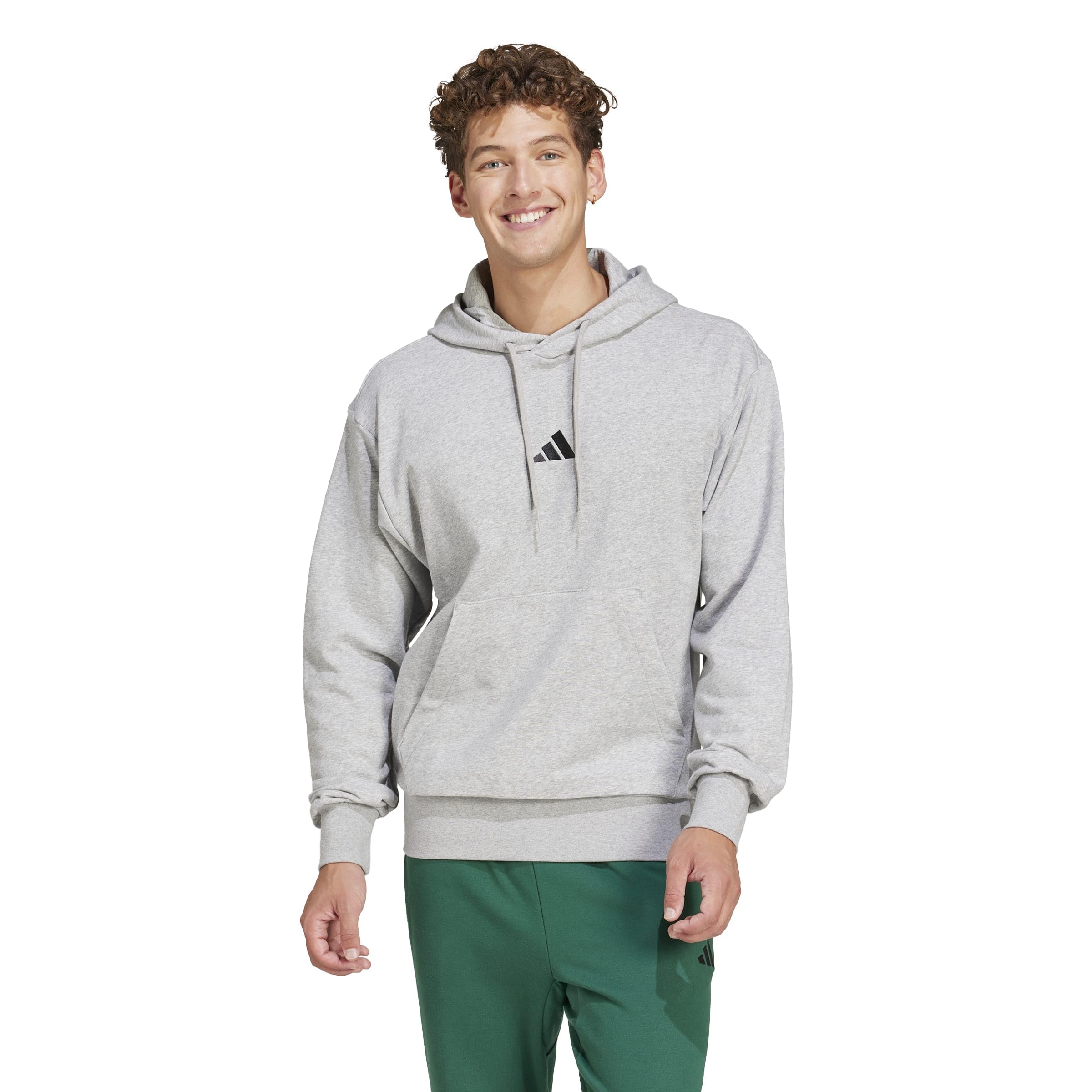 adidas Men's Sudadera con Capucha Essentials Feelcozy French Terry