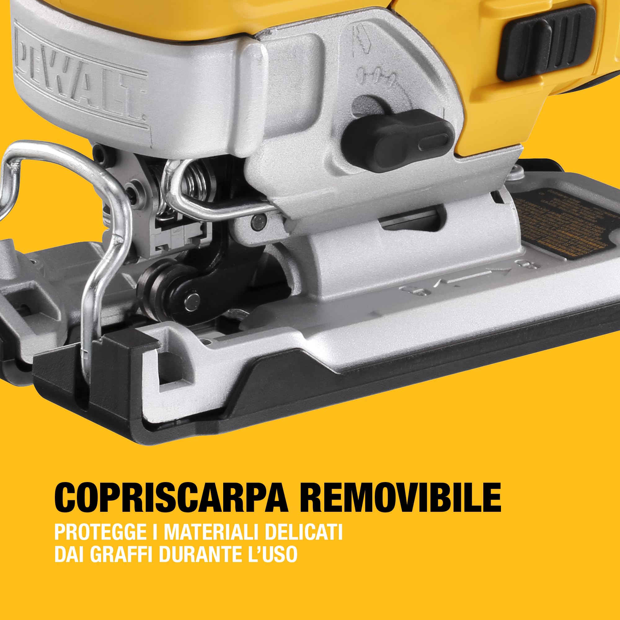 DEWALT Seghetto alternativo 18 V XR senza spazzole, impugnatura sul corpo, solo corpo macchina, DCS335N-XJ