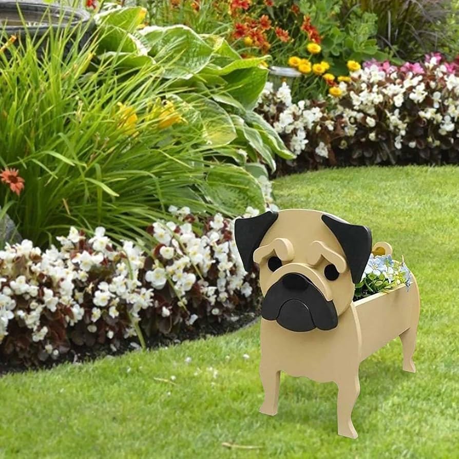 Amazon.co.jp: クリエイティブ木製プランターアニマル樹脂植木鉢