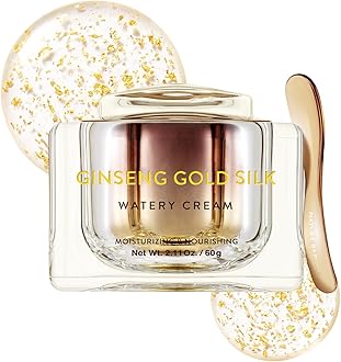 Nature Republic Ginseng Gold Silk Watery Cream 2.11 Oz(60g) | 6 Years Korean Ginseng, 99.9% Pure Gold Premium Skin Care, Anti-Aging Moisturizer, Wrinkle Care with Ginseng Saponins (60g)