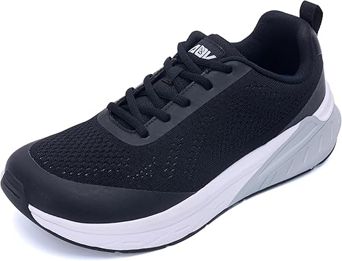 Zapatos para caminar con puntera ancha para hombre, zapatos ortopédicos para fascitis plantar, alivio del dolor de rodilla y tobillo, comodidad de