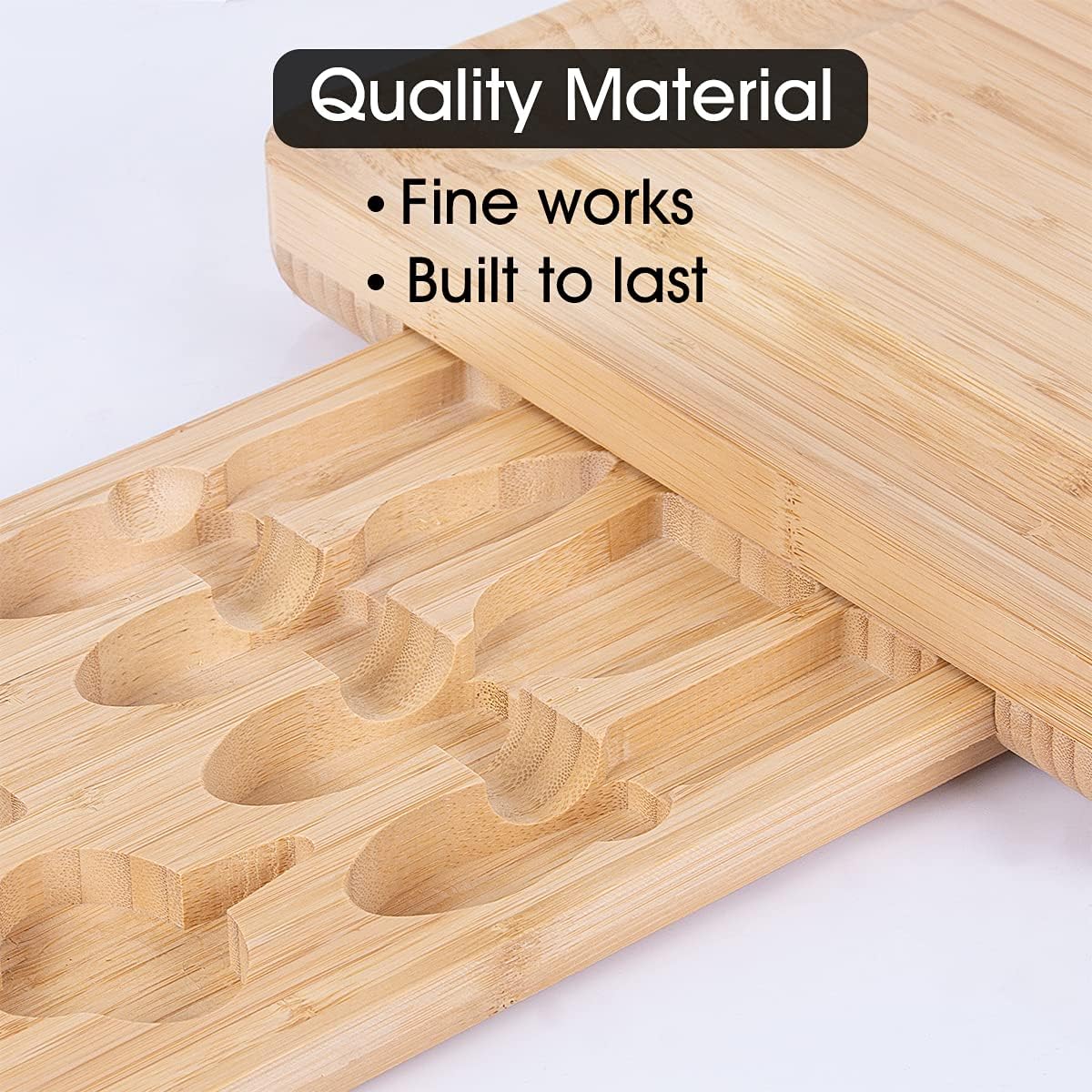 Charcuterie Boards - Bamboo Cheese Board & Knife Set with 10 Accessories, Cheese Cutting Board Serving Tray for Valentines Day Gift House Plates Picnic Wedding Couples Cheese Servers