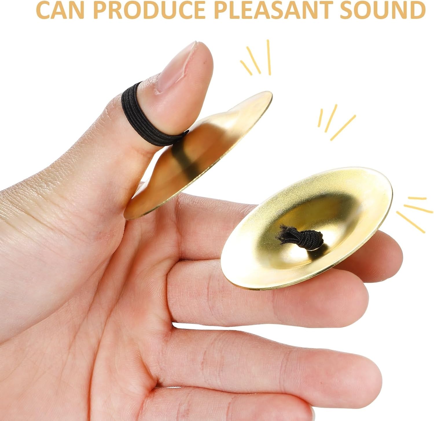 Finger Cymbals 8/10/20pcs Percussion Instrument Bronze Cymbal Finger Cymbals for Small Instruments Musical(20pcs)