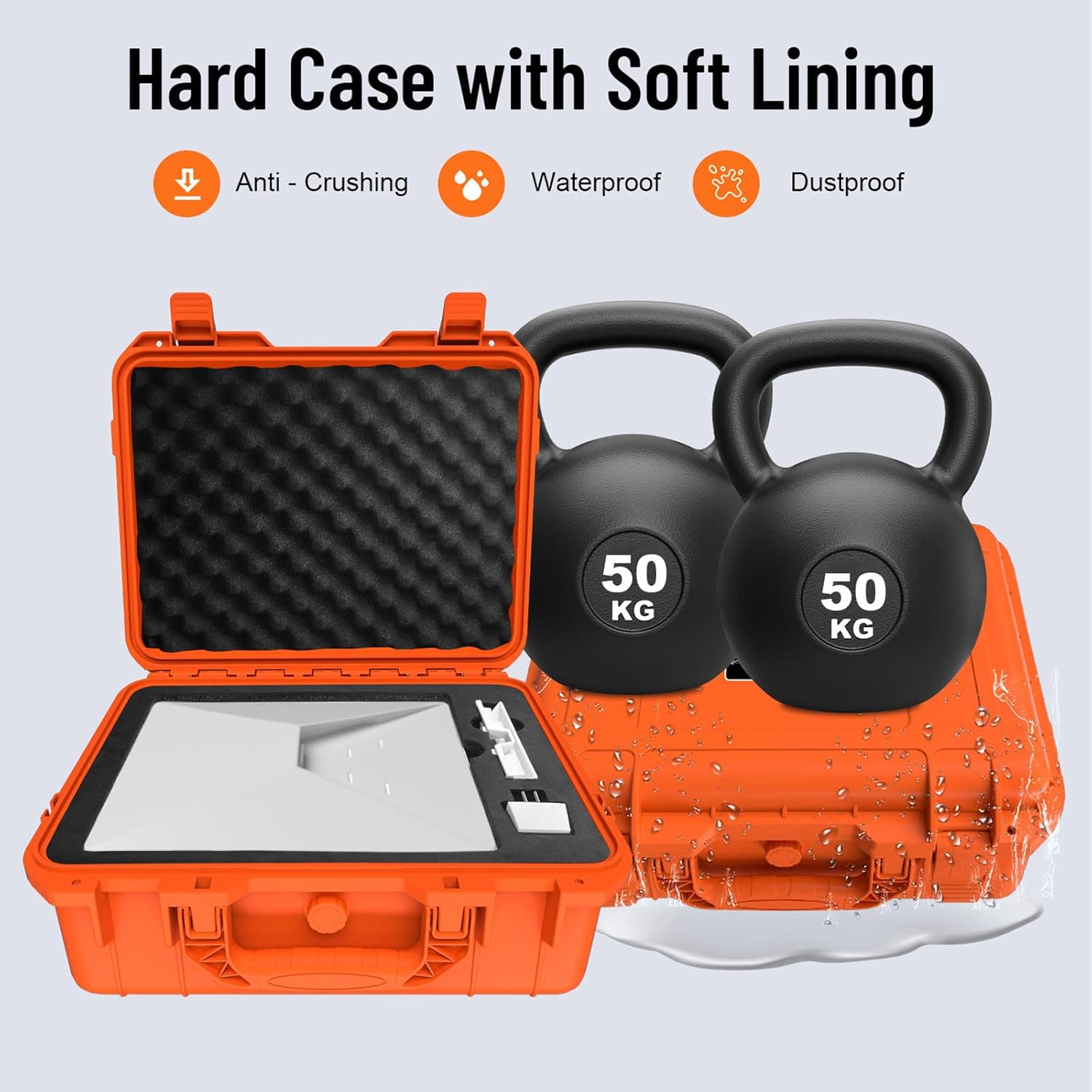 Electronics Case Bag Storage Container with Quick Release Buckles for Harsh Environment Field Professional Communication Accessories