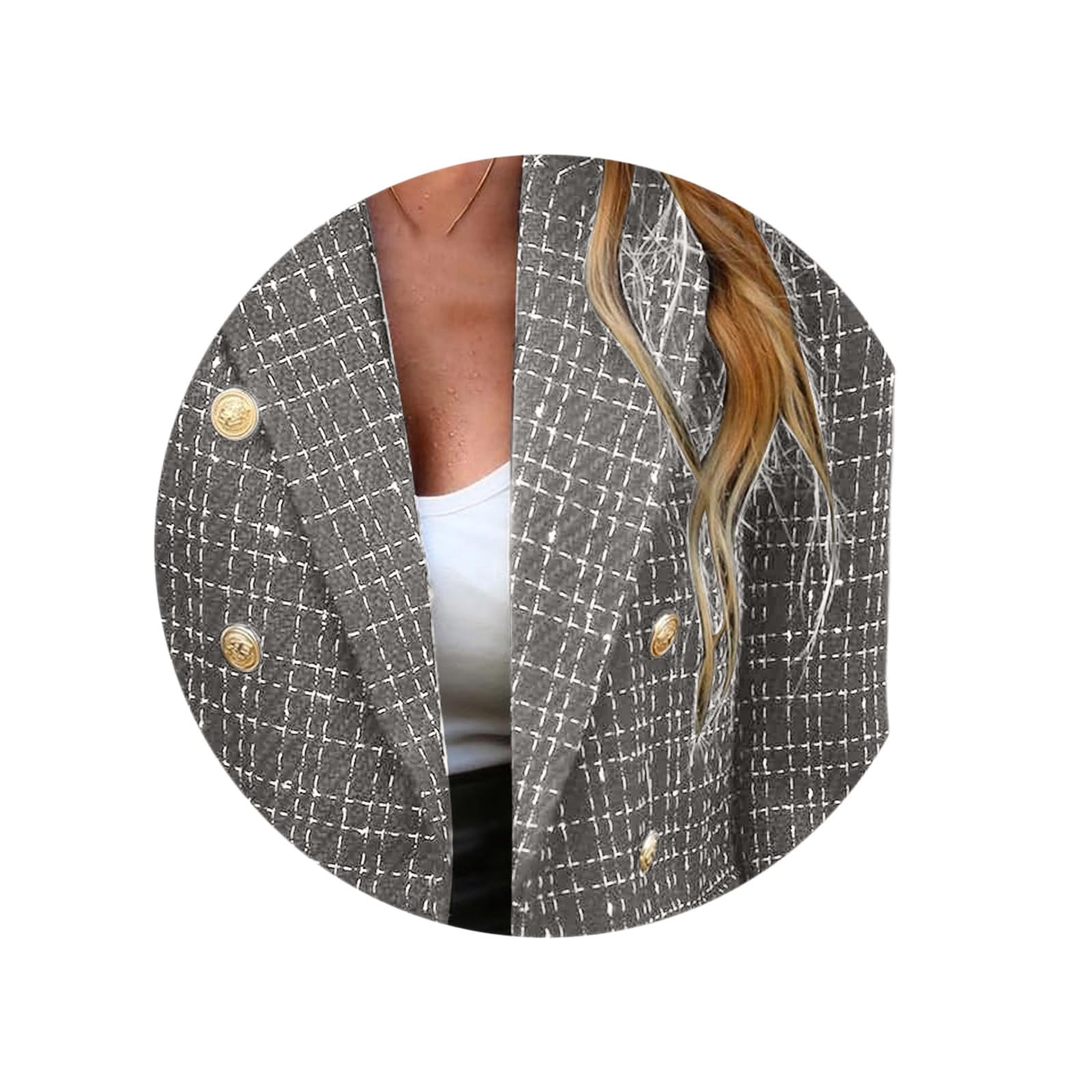 Generisch Blazer Damen Elegant Business Jacke Damen Büro Arbeit Langarm