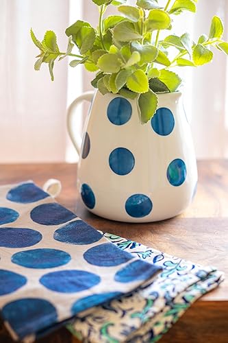 Miniatura 3 de Karma Toalla de té de mezcla de lino, azul botá