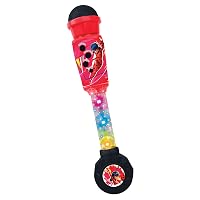 Lexibook Miraculous Ladybug Chat Noir, Microfono Luminoso per Bambini