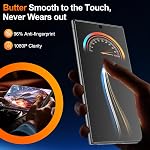 2 Pack pour Samsung Galaxy S24 Ultra, protecteur d'écran de confidentialité mat anti-reflets, film en verre trempé 9H, toucher lisse et réactif, [support de déverrouillage par empreinte digitale]
