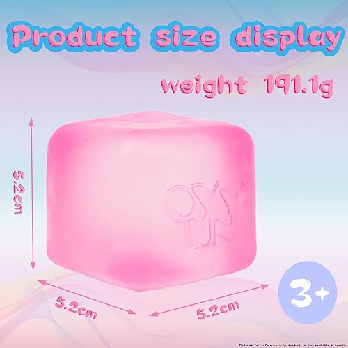 Miniatura 2 de Cubo de burbujas para el estrés, bolas de estrés de aumento lento, cubo de hielo elástico para aliviar la ansiedad y el estrés, cubo de hielo