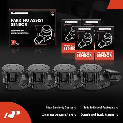Miniatura 2 de A-Premium Sensor de asistencia de estacionamiento de respaldo inverso, de 4 piezas, compatible con modelos seleccionados de Toyota RAV4 2014-2018,