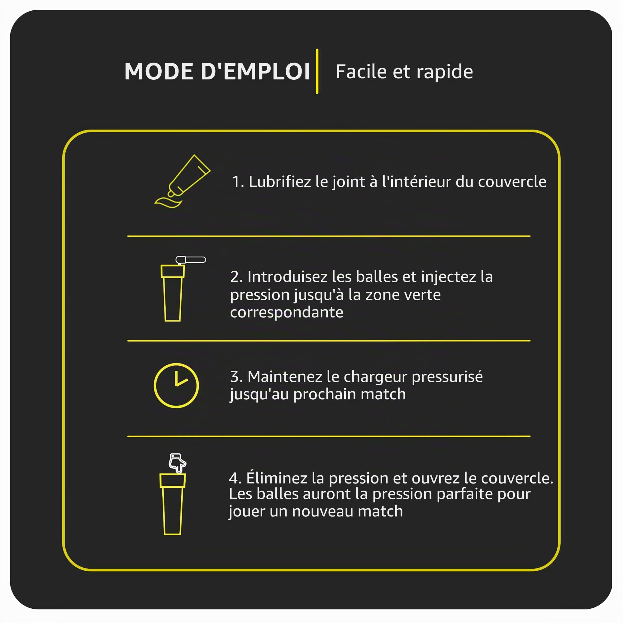 PASCAL BOX - Le seul système de pressurisation complet et de haute précision pour les balles de tennis, de padel et de frontenis. Jouez avec la pression prescrite, toujours.