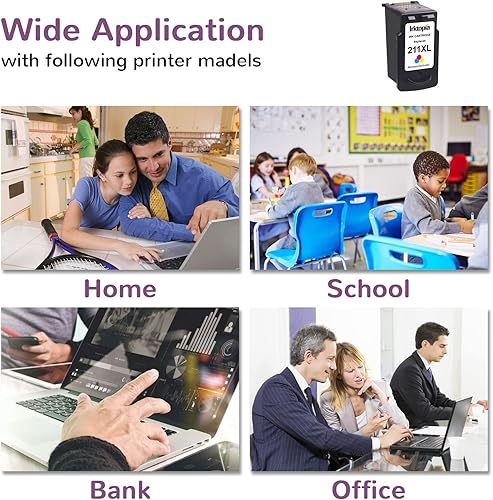 Miniatura 5 de Inktopia Cartucho de tinta remanufacturado de repuesto para Canon CL-211XL 211XL 211 XL paquete individual (1 tricolor) para impresora Canon PIXMA