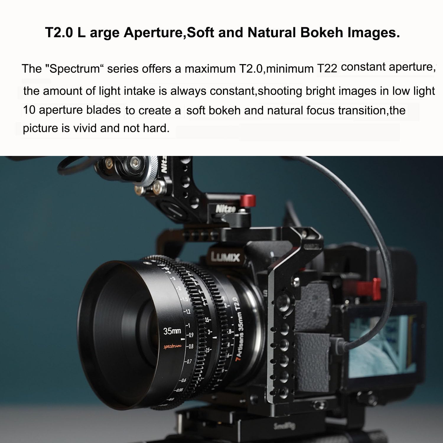 Amazon.co.jp: 7artisans 35mm T2.0 シネレンズ、大口径フルフレーム