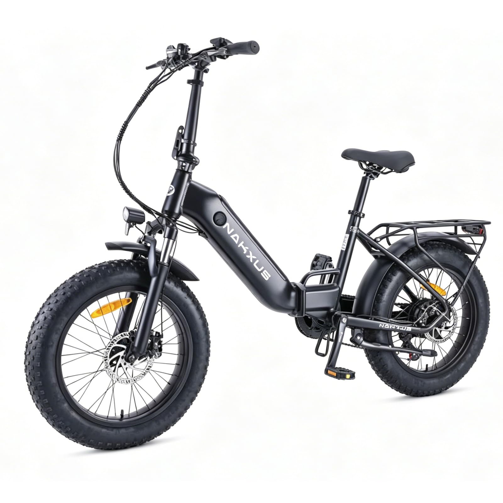 20F213 Vélo Électrique Pliable, E-Bike à Gros Pneus, Moteur 250W, Batterie Amovible 36V 14.5Ah, Autonomie 110 km, 7 Vitesses, IPX7