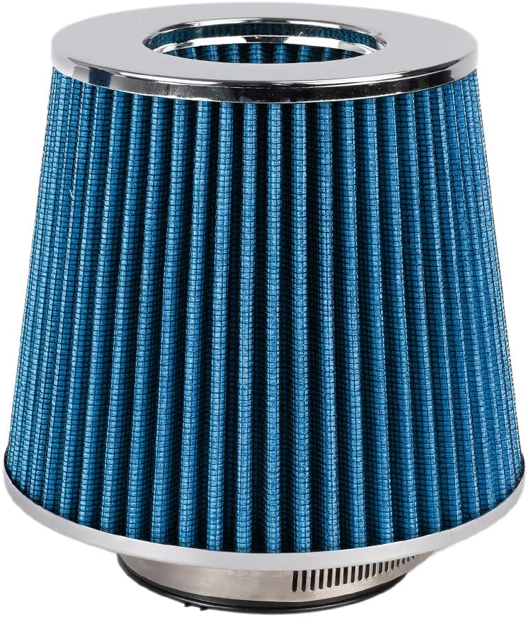 Air Intake Kit, 3" Cold Air Intake System Kits + Filter Compatible with 2006-2011 Civic DX LX EX 1.8L (Blue)