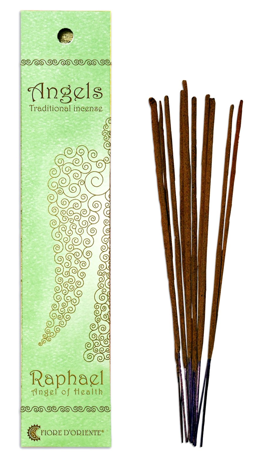 Fiore D'Oriente Angels Incense Raphael 10 Sticks in Green Packaging