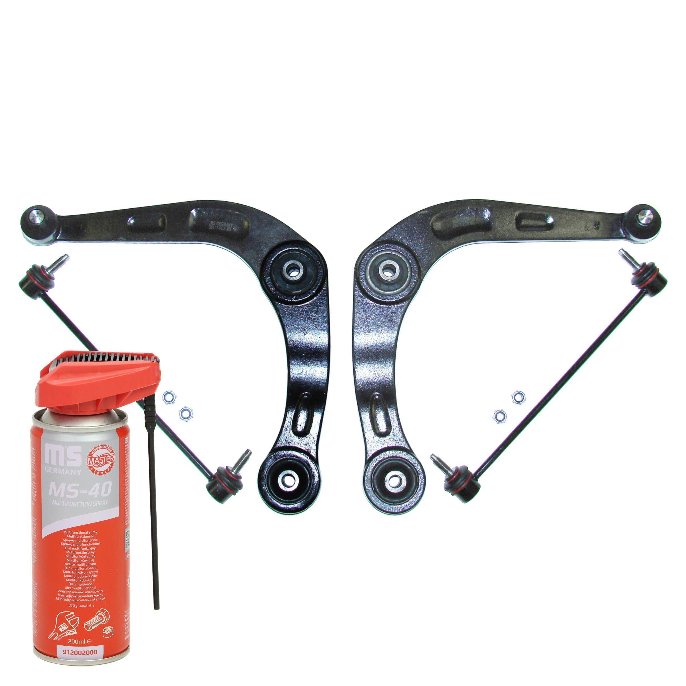 36802/1-SET-MSP Kit Juego de reparación brazo de suspensión Delantero Izquierda Delantero Derecha Delantero 200ml