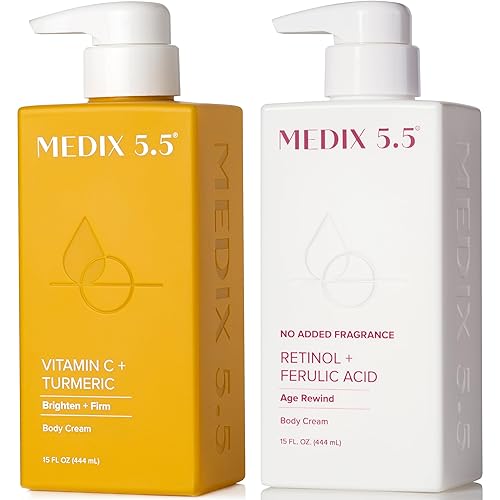 Miniatura 135 de Medix 5.5- Crema facial c/vitamina C + Crema corporal enriquecida c/cúrcuma/vitamina E/jengibre p/rescate piel seca. Humectante, reafirmante e 1