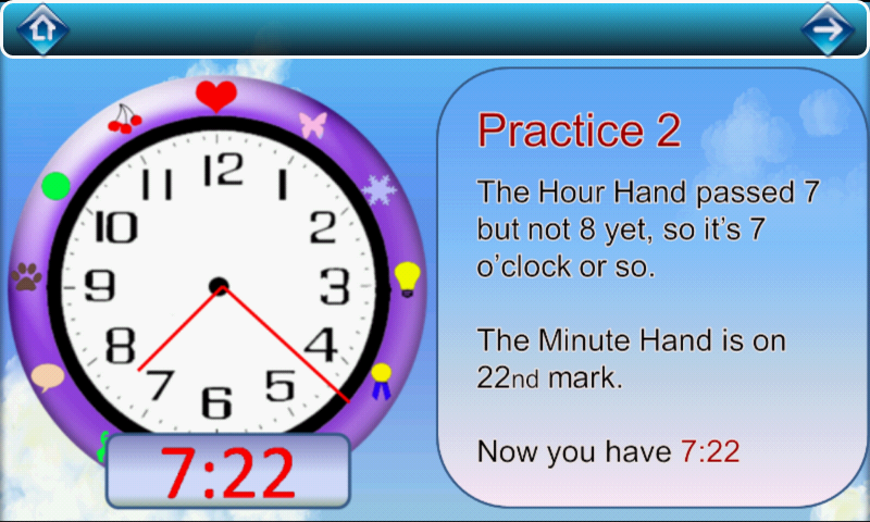Learn to Tell Time (for Kindle, Tablet & Phone) - App on Amazon Appstore