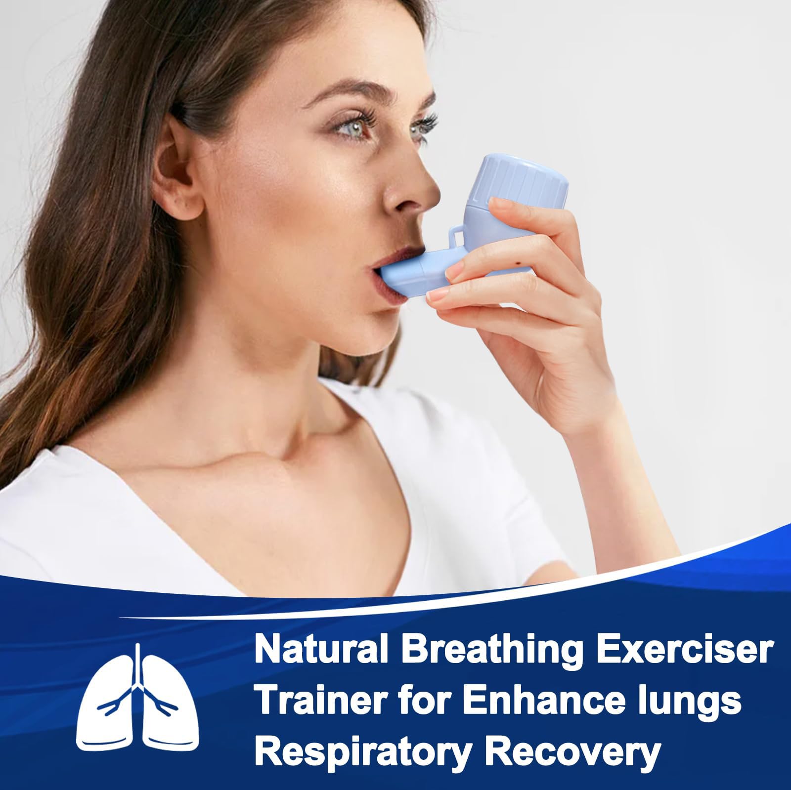 Appareil d'exercice respiratoire pour poumons, Appareil d'expansion pulmonaire et de soulagement du Mucus, entraîneur d'exercice Portable avec étui de Voyage avec 2 balles