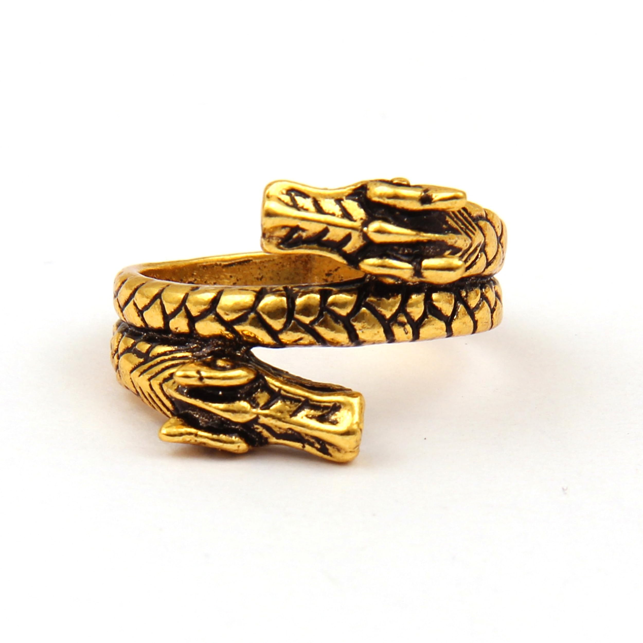 Pearlz Gallery Snake Shaped Silver Plated Brass Ring for Boys and Men (B0B18YCVNP) Amazon Price History, Amazon Price Tracker