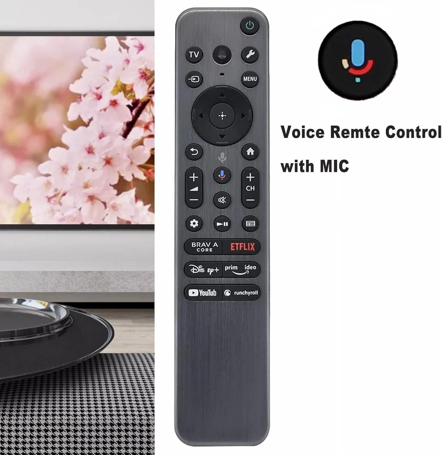 Amazon | RMF-TX910U 音声リモコン 交換用 Sony Smart Bravia TV OLED