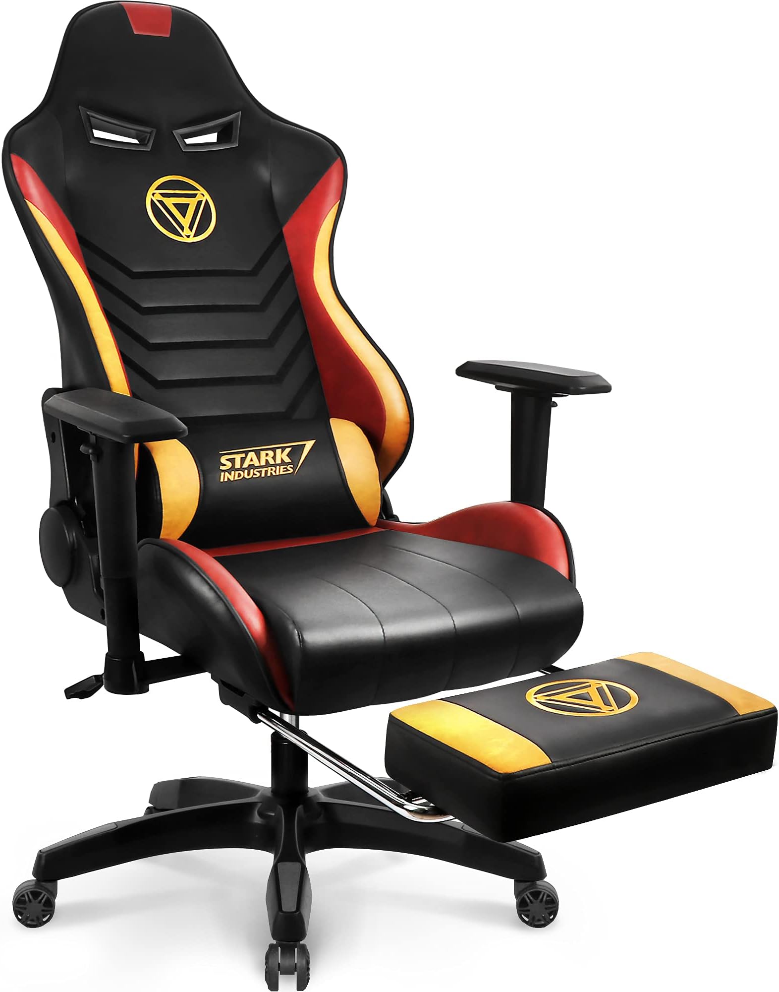 Marvel Avengers Massage Gaming Chair Desk Office Computer Racing Chairs-Adults Gamer Ergonomic Game Footrest Reclining High Back Support Racer Leather Foot Rest