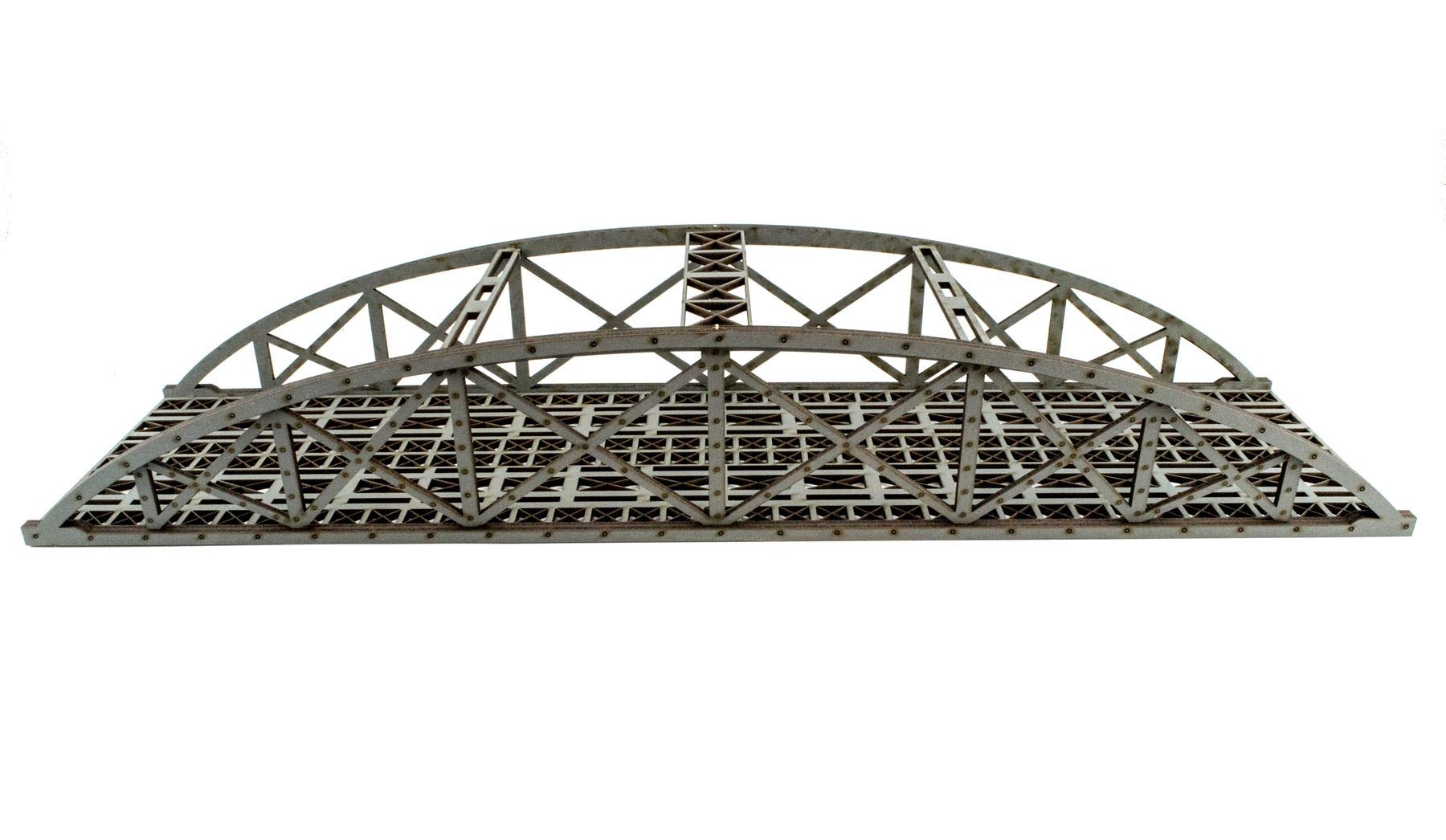 War World Scenics - Pont en Arc de Bowstring Gris à Double Voie de 560mm très détaillé - Modélisme ferroviaire OO/Ho, Maquettes
