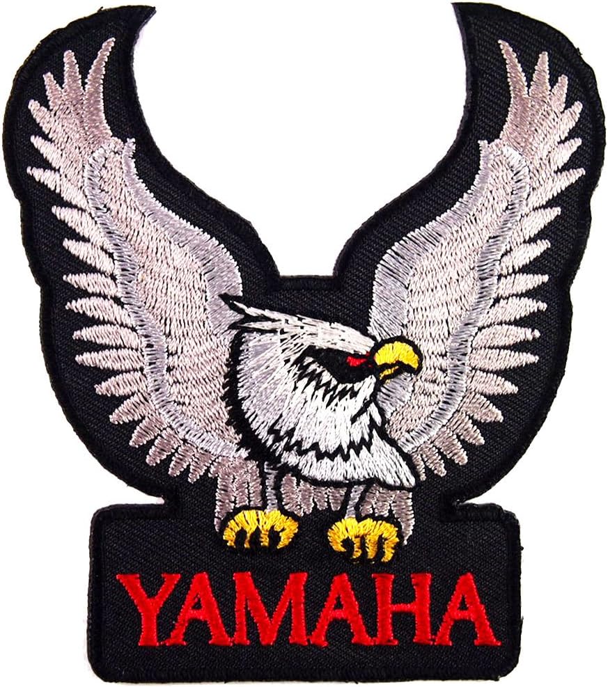 1 X YAMAHA EAGLE RACING MOTORCYCLE SCOOTERS BIKER JACKET EMBROIDERED IRON ON PATCHES With FREE GIFT
