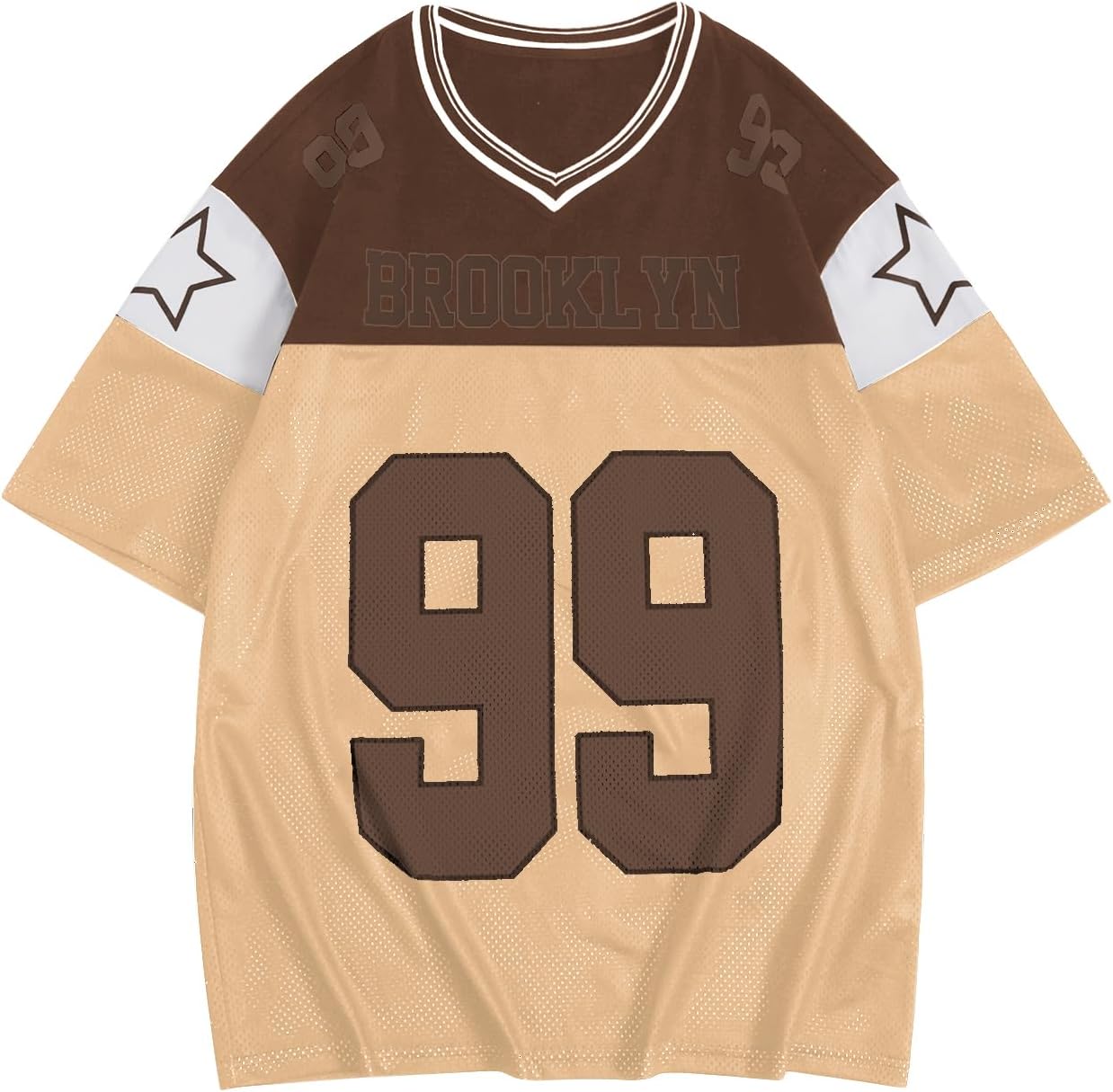 SOLY HUX Men's Short Sleeve Letter Graphic Tees Crew Neck Drop Shoulder Jersey Tee Shirt Streetwear