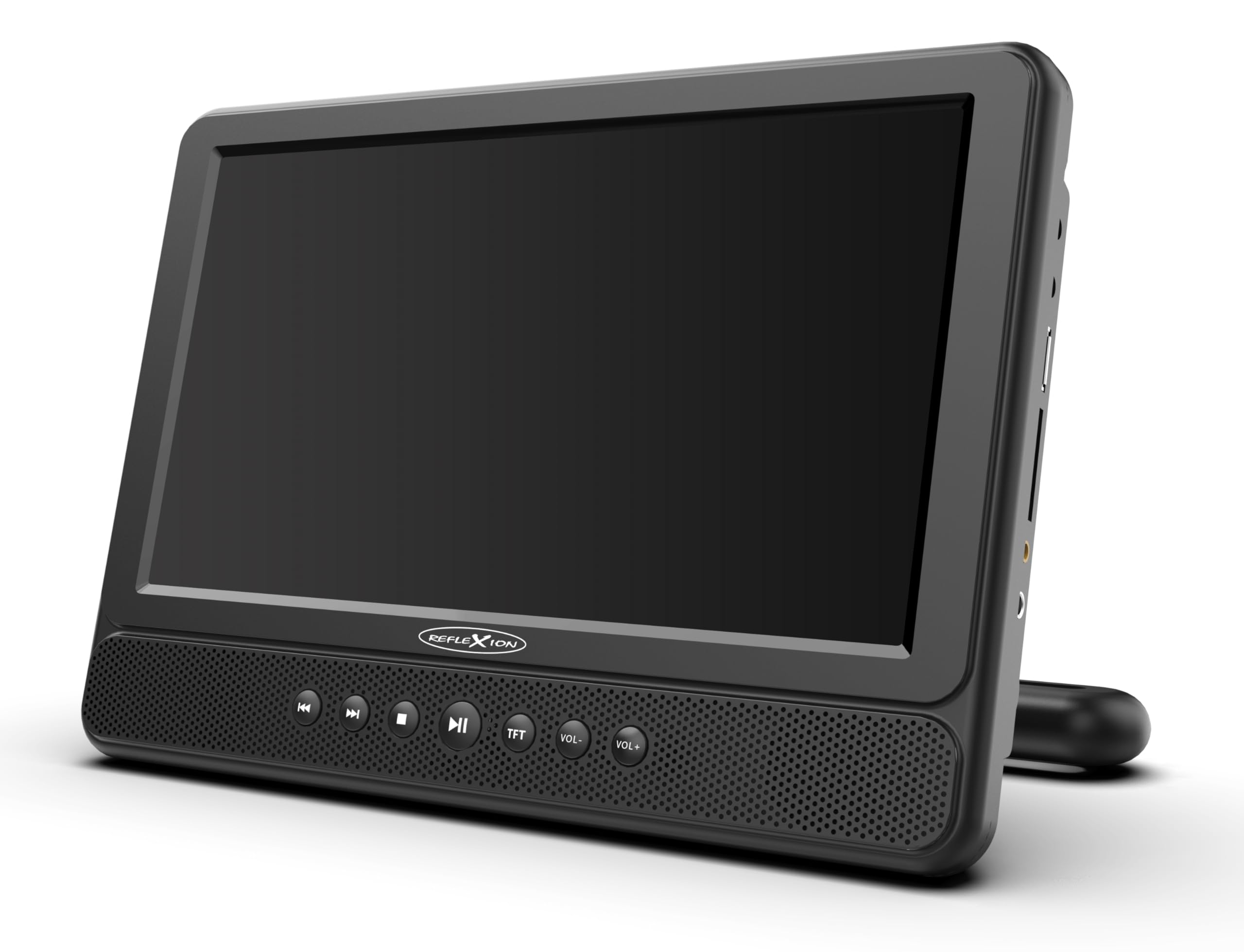 Reflexion Twin Monitor, tragbarer DVD Player für das Auto, 10.1 (25,6 cm) Zoll LCD-Bildschirm mit Haltegurt, Stereo, Elektronisches Antischocksystem, Auto Fernseher