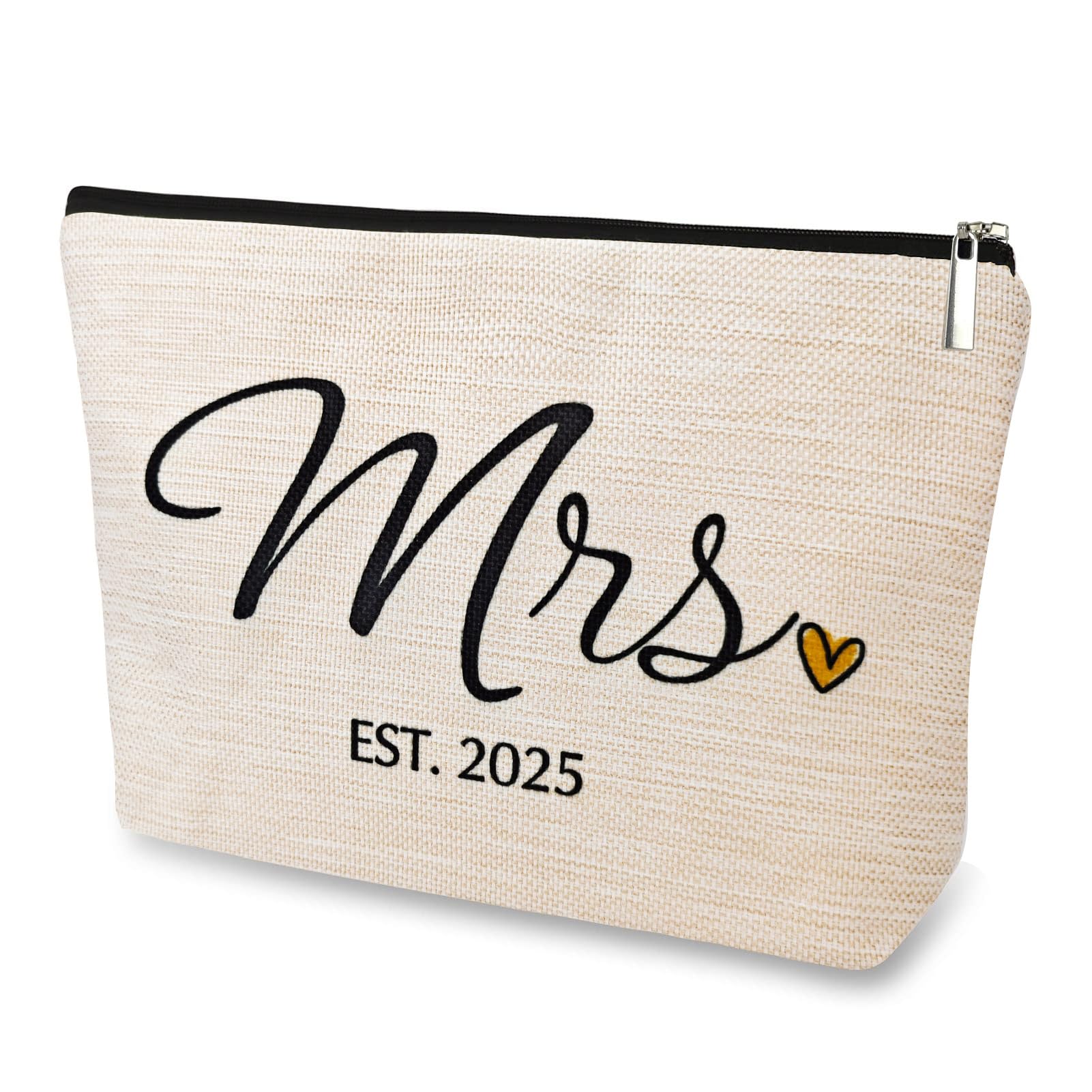 DJOLY Wedding Bridal Shower Gifts for Bride To Be 2025 Future Mrs Makeup Bag, Bridal Shower Decorations, Engagement Gifts Bachelorette Party