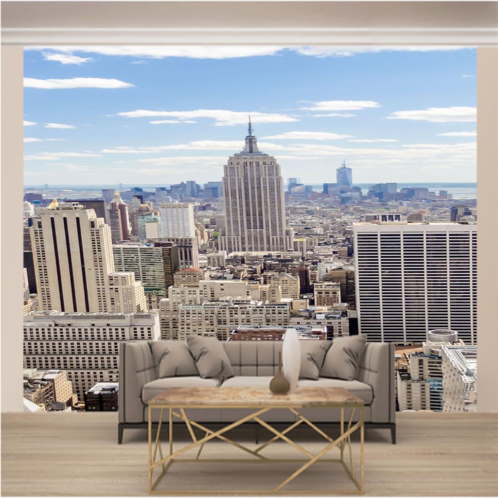 Papier peint intissé moderne New York XXXL en toison haut de gamme pour chambre