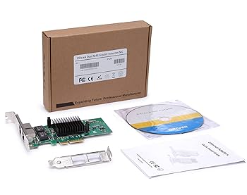 Amazon | デュアルポート PCIe X4 ギガビットネットワークカード