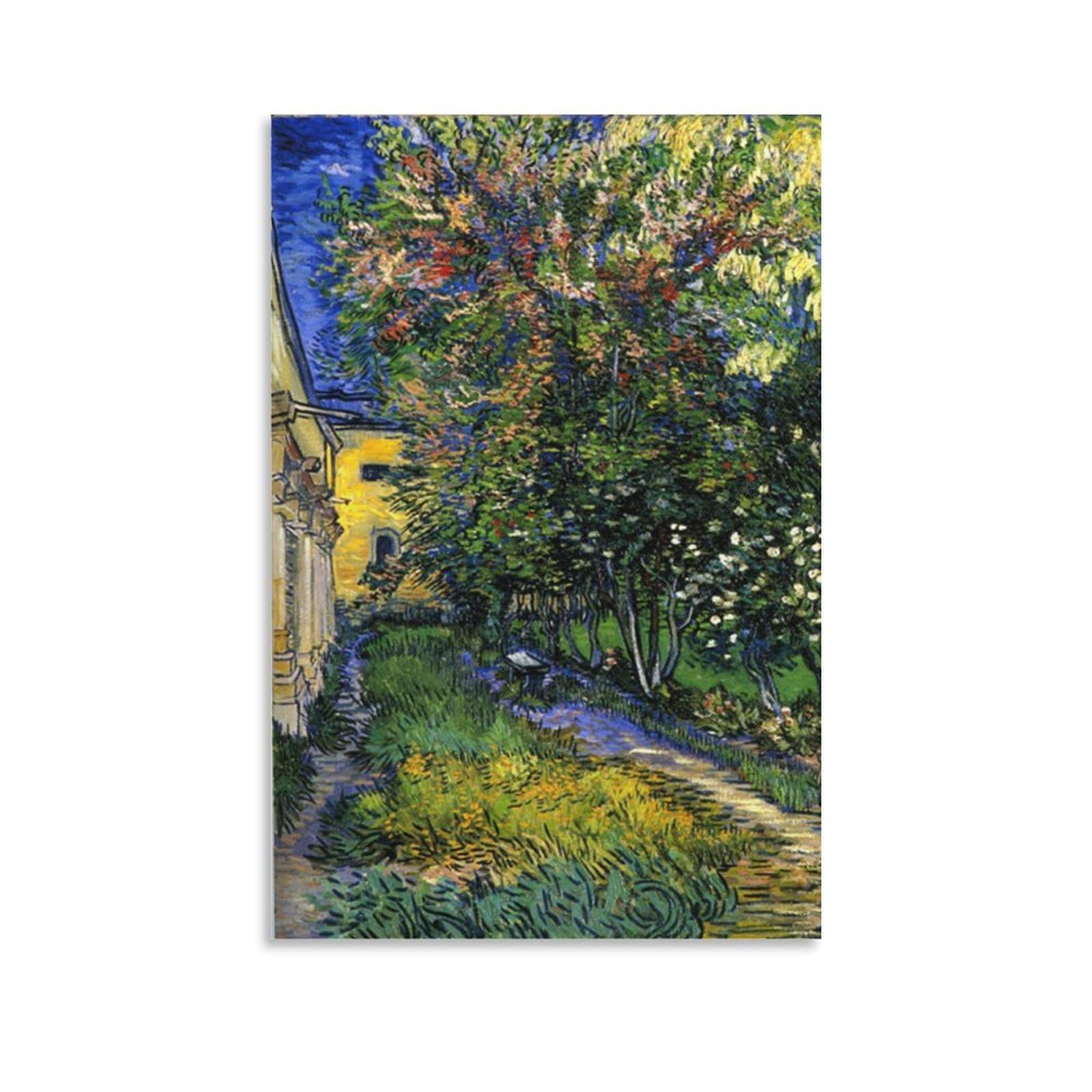 Amazon.co.jp: ゴッホ 「サン=レミの療養院の庭」 絵画 ポスター 印刷