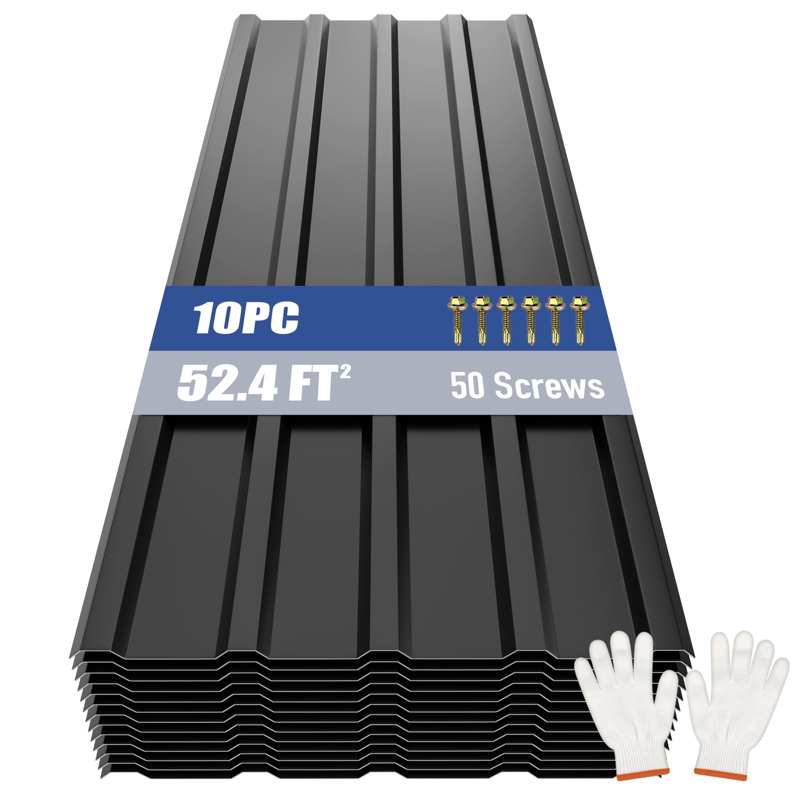 Paneles de techo corrugados de acero galvanizado negro Brakki para cubiertas exteriores de metal