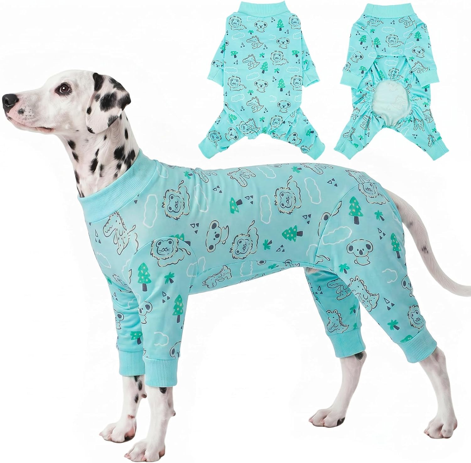 Kuoser Dog Pajamas, Dog Onesie for Surgery Recovery, Recovery Suit for Dogs | Soft Breathable Puppy Pajamas Female Male Doggie Shedding Suit & Outfit, Pet Clothes for Small Medium Large Dogs, Blue XL
