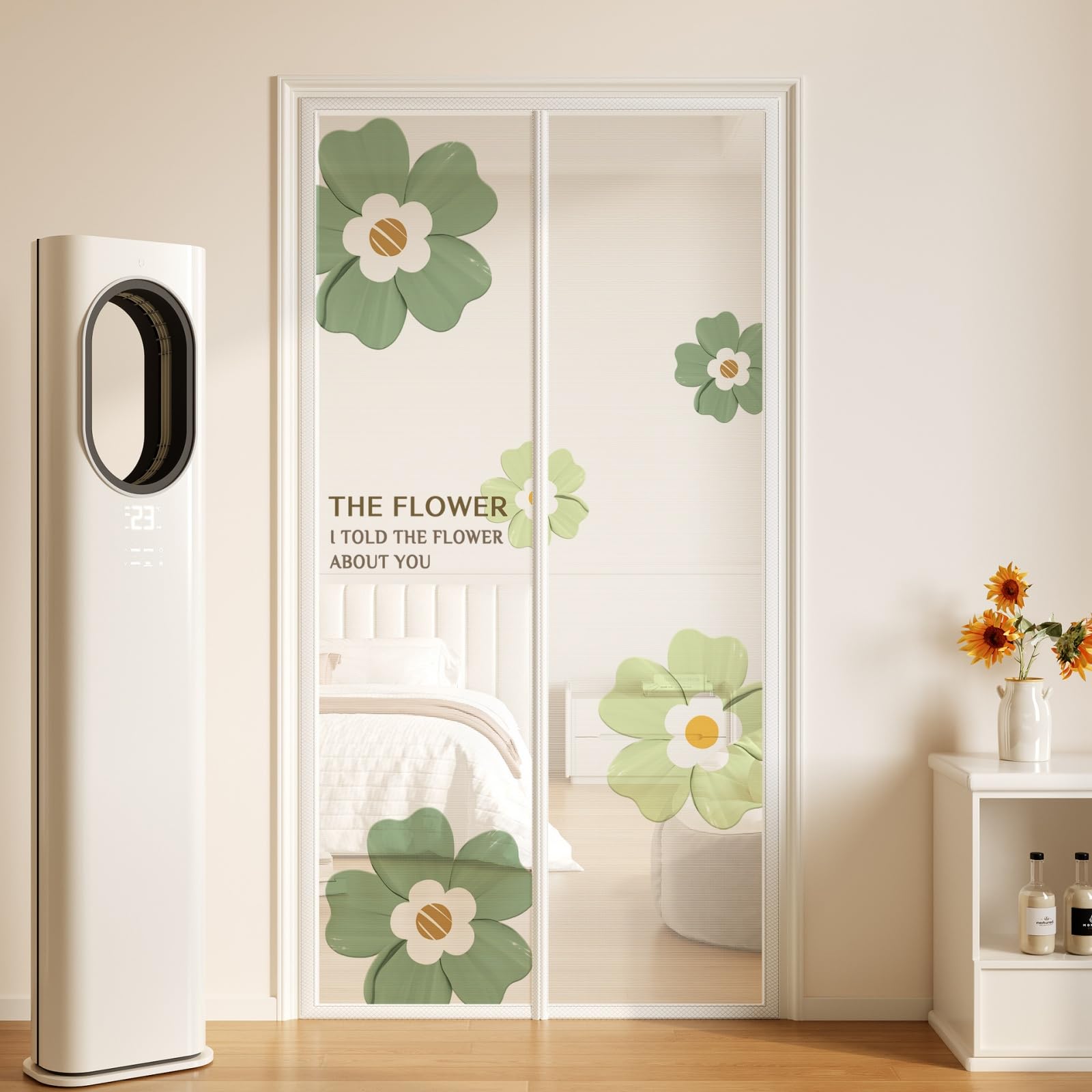 Moustiquaire porte magnétique Hixingo fermeture automatique 110x200