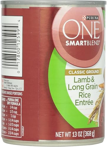 Miniatura 6 de Purina One Smart Blend - Entrada de cordero y arroz de grano largo, comida para perros adultos, 13 onzas