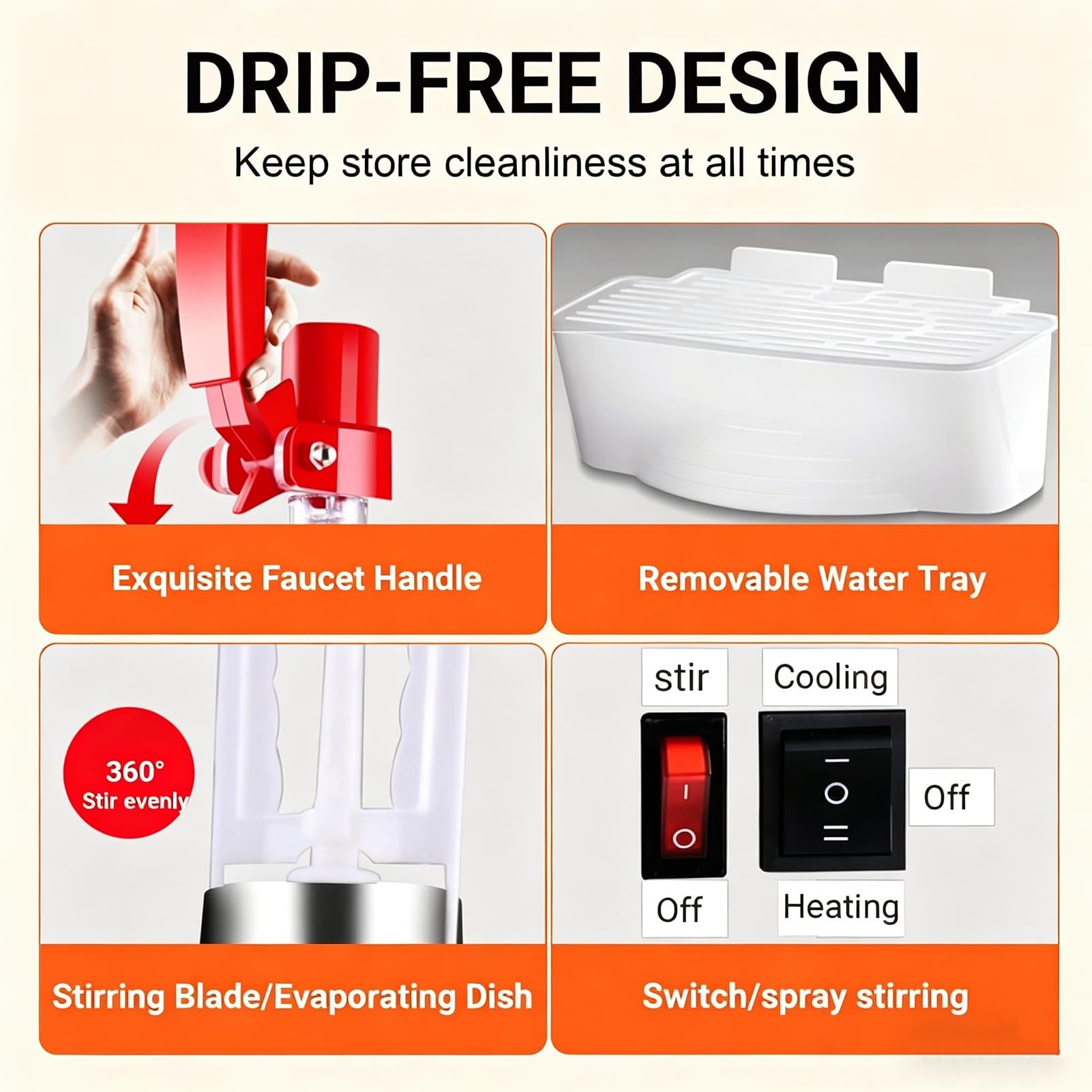 Dispensador de jugo refrigerado comercial, dispensador de bebidas de acero inoxidable de 2.64 galones para fiestas, máquina portátil de bebidas frías, grado alimenticio