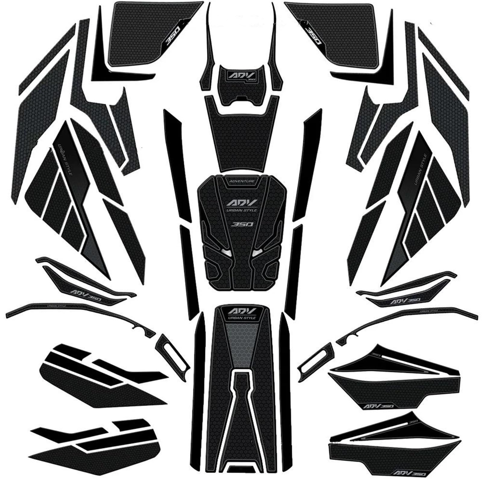 Autocollants pour Moto ADV 350 Kit de Protection Résine Époxy pour Rouler sous la Pluie